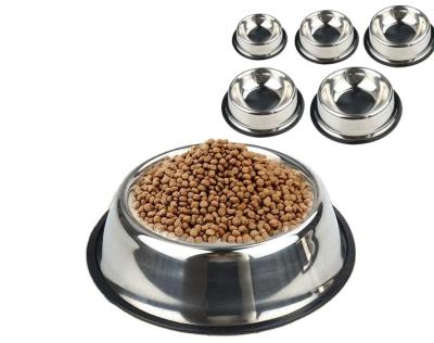 China Wholesale Dog Bowl Stainless Steel Cat Bowl Dog Basin Pet Driver Pet Bowl Pet Supplies Viable Cat Food Basin for sale