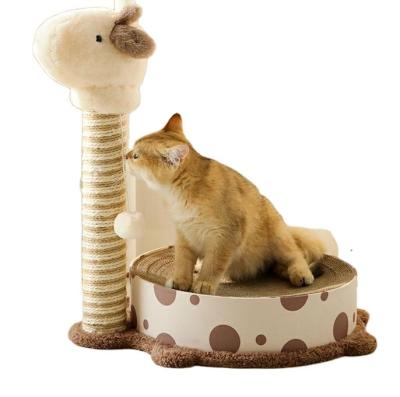 China Hot Selling Cat Standing Standing Frame Column Column Kitten Toy Cat Toy Cat Scratch Board Vertical for sale