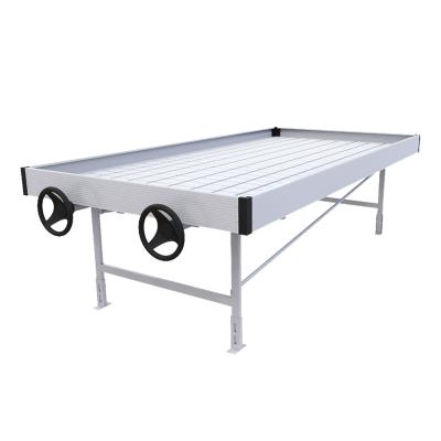 China Greenhouse Hydroponics System 4x8 Rolling Bench Hydroponic Ebb and Flow Planting Table for Sale for sale