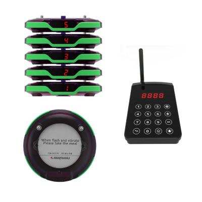 China The Long Range Waterproof Wireless Communication System Pager Restaurant Buzzer Coaster Mini Vibrating Waterproof Pager System for sale