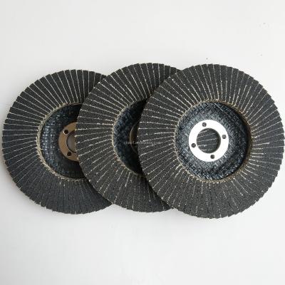 China Silicon Carbide Hot sales Manufacturer 5 inch 125 mm Silicon Carbide Flap Discs for polishing wood, stone, glass polishing, 300pcs/carton for sale