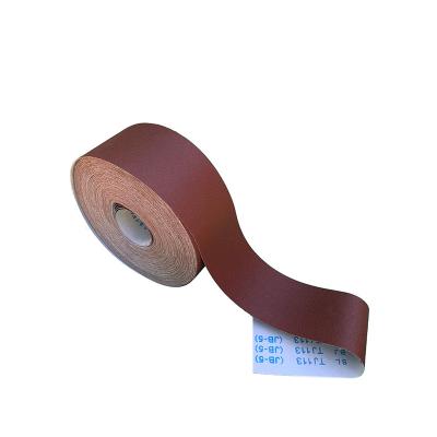 China Durable JB-5 sandpaper roll 70m*10cm Aluminum oxide 40#-400# sandpaper roll  for grinding wood and wall for sale