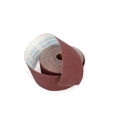 China Durable sandcloth roll 70m*10cm Aluminum oxide sandcloth roll JB-5 for polishing for sale