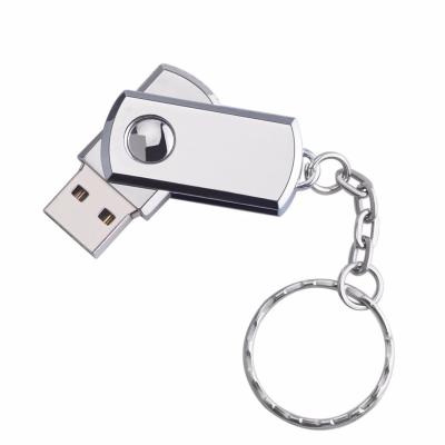 China Hottest Bulk Gift Mini Metal Swivel Usb Flash Drive 2022 With Key Chain Usb Metal Swivel Stick 2.0 3.0 4gb 8gb 16gb 32gb With Key Chain for sale