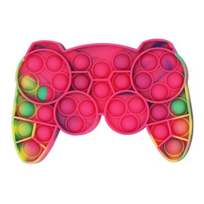 China Eco-Friendly Material Popular Controller Game Handle Shape Push Bubble Fingertip Toy Autism Special Needs Pressure Sensory Reliever Popular for sale