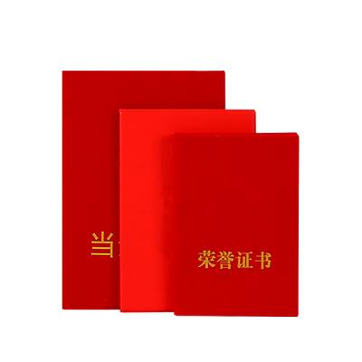 China Hot Sale Good Quality General Purpose Cheap Hot Sale Printing Leather Certificate Folder for sale