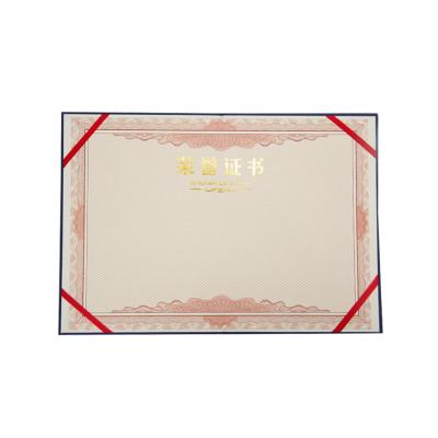 China Cover Paper Certificate Of Authenticity General Purpose High End Pearlescent Printing for sale