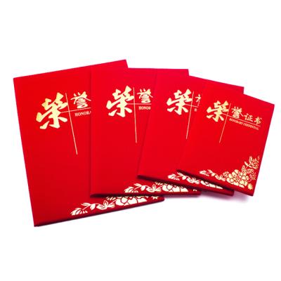 China General Purpose Leather Graduation Certificate A4 Diploma Certificate Folder Product for sale