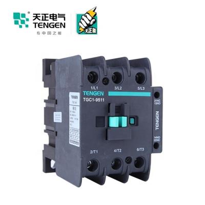 China TENGEN TGC1-8011 3 Pole 24V 36V 110V 220V 380V 50HZ Electrical Contactor AC Contactor TGC1-8011 for sale