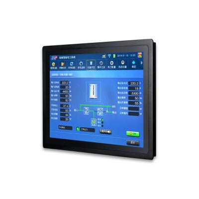 China Aluminum Alloy 17 Inch 17.3 Inch Industrial Flat Embedded Panel PC IP65 Touch Screen Industrial Computer All In One for sale