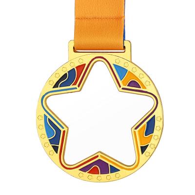 China Europe Customize Wholesale Custom Working Logo Medals With Ribbons Cheap Medal Marathon Acrylic Metal Sports Medal Running Game for sale