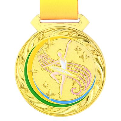 China Europe 7cm Dance 100g Medal Dance Competition Race Medals Gold Silver Bronze Gold Medals Sports Souvenirs Free Custom Logo Wholesale for sale