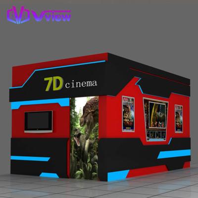 China Vview Factory Game Project Mobile Theater Vibration Chairs 5D VR Theater Cinema With 7D Cinema Electric for sale