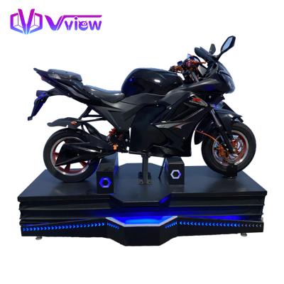 China Vview Theme Park Moto Simulator Amusement Park Ride 9D VR Speed Racing Simulator Games Machine for sale