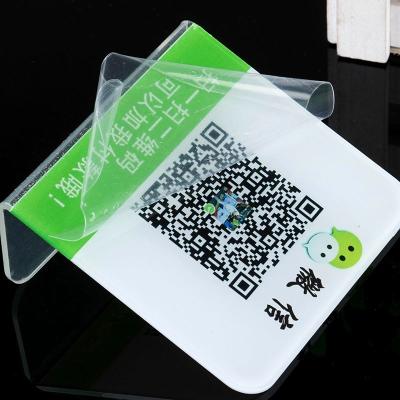 China Clear Transparent QR Code Scan Holder for sale