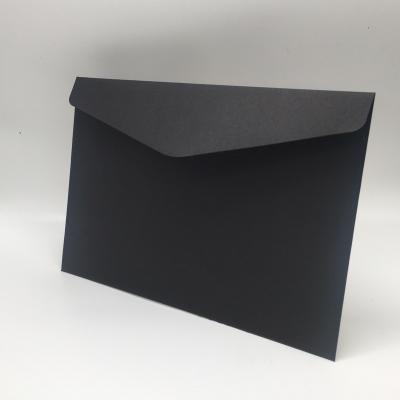 China Large business envelope a4 business envelope ultra-high-thin contract western style condolenc no. 9 bag creative green custom logo folder paper packaging for sale