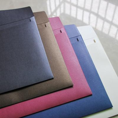 China The high-grade logo of no. Business Envelope 9 Thickened Envelope A4 Western Style Pearl Large Contract Folder Paper Bag Printing Real Estate Envelope for sale