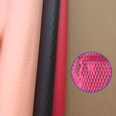 China Biodegradable Kraft Paper Honeycomb Pink Black Pad Mesh Pull Mesh Paper Honeycomb Mesh Filling Package Eco-friendly Protection for sale