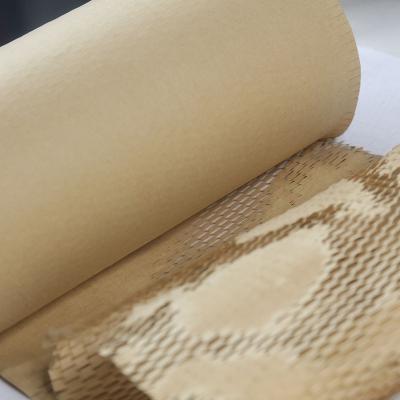 China Brown Biodegradable Honeycomb Grid Kraft Paper Cushioning Environmental Friendly Gift Packaging Gift Express Filling for sale