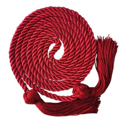 China School Red Color Solid Color Graduation Cardinal Honor Ties Graduation Strings for sale