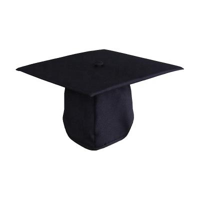 China School Wholesale Matte 100% Polyester Fabric Graduation Hat for sale