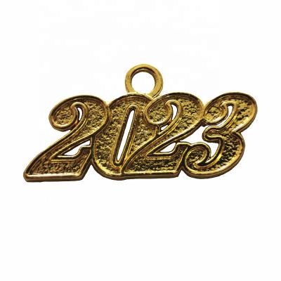 China School 2023 Year Seal Gold Silver Charm for Graduation Tassel for sale