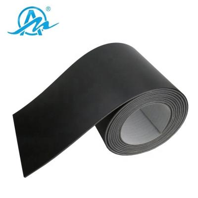 China Heat Resistant Black PVC Coated Fabric Logistics Conveyor Belt for sale