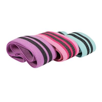 China High Quality And Grippy Exercise Bands Set Of 3 Elastic Fabric Non Slip Workout Bands for sale