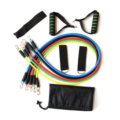 China High Quality Door Anchor 11 Piece Tube Resistance Band Training Set for sale