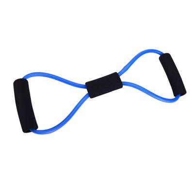 China High Elastic Fitness Equipment Tool Arms Pull Up Strength Training 8 Shape Exercise Band Tube for sale