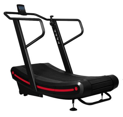 China Eco - Friendly Eco - Friendly No Motor Gym Equipment Commercial Manual Running Machine Curve Treadmill for sale