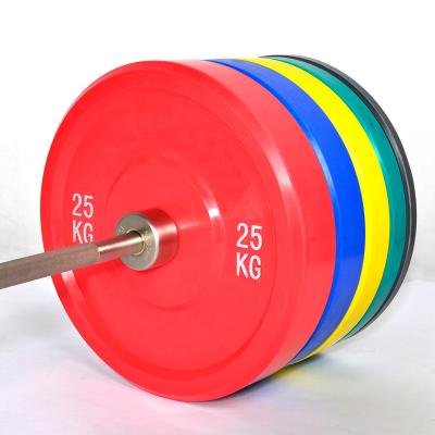 China Good Selling Weight Lifting Exercise Weight Barbell Plate For Gym Fitness Gym Weight Plate Bumper Rubber Plate for sale