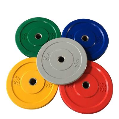 China Universal Cast Iron Weight Plates Fitness Power Training Rubber Bumper Plates for sale