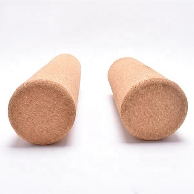 China Yoga Eco-Friendly Cork Tube Cork Fascia Roller-Natural Fitness Sport For Legs Back Muscles for sale