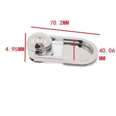 China Wholesale Eco-friendly Hardware U Shape Hook Metal Bag Buckle Strap Adjust Zinc Hook for sale