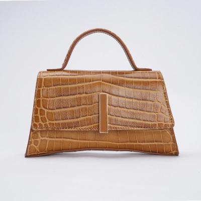 China High quality custom fashion leather bag OEM designer brand to trace treat crocodile skin armpit bag for women OEM production for sale