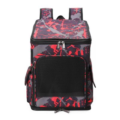 China New Portable Dogs Pet Backpack Large Capacity Double Visible Transparent Shoulder Breathable Cat Bag Dog Backpack for sale