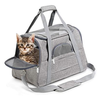 China Cats High Quality Oxford Fabric Breathable Material Pet Handbag Foldable Pet Supplies Shoulder Bag Dog Cat Bag for sale