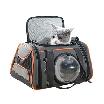 China Dogs Pet Carrier PVC Window Pet Shoulder Bag Dog Carrier Hot Selling Transparent Outdoor Cat, Dog Bag for sale