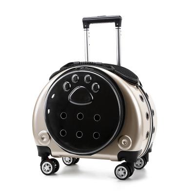 China Dogs Luxury Waterproof Pet Bag Space Bag Transparent Multifunctional Pet Trolley Crate Cat, Dog Backpack Pet Carrier for sale