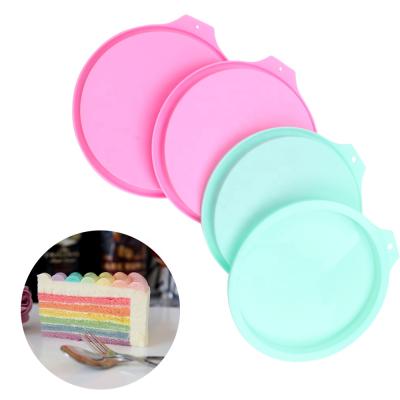 China Sustainable Free Shipping Silicone Mold For 6 Inch Round Vegetable Layer Cake Molds Pancakes Pizza Omelet Crust Frittata for sale