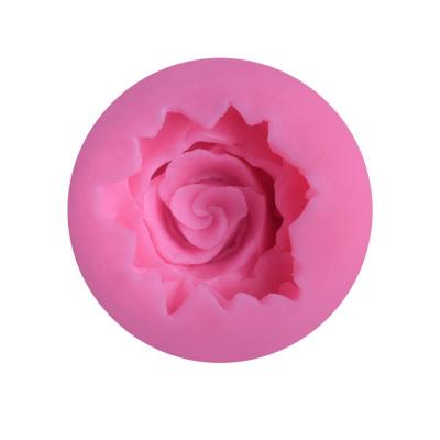 China Viable Flower Fondant Mold Silicone Cake Decorating Mold Rose Fondant Silicone Mold DIY Cake Baking Mold for sale