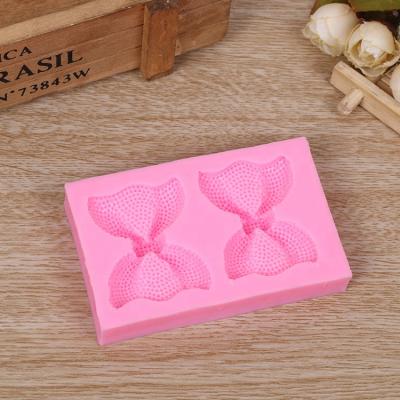 China Viable Silicone Resin Bow Tie Shaped Molds Fondant Mold Clay Sugar Craft Cake Decoration Molds for sale