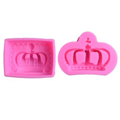 China Viable Decorating Tool Cake Baking Chocolate DIY Fondant Silicone Mold Soap Crown Plaster Epoxy Mold for sale