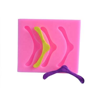 China Hanger Shape Fondant Silicone Mold DIY Chocolate Baking Mousse Cake Decoration Clay Plaster Mold for sale