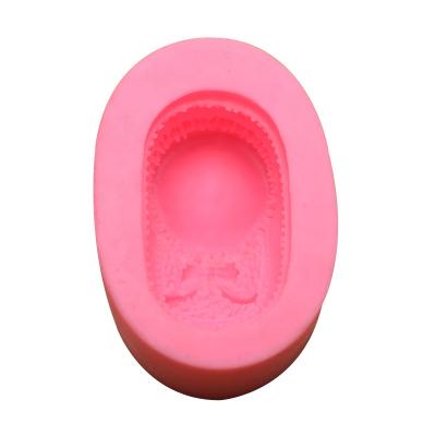 China Sustainable 3D Shoes Silicone Fondant Molds Chocolate Cake Decorating Cupcake Topper Fondant Molds DIY Tools for sale