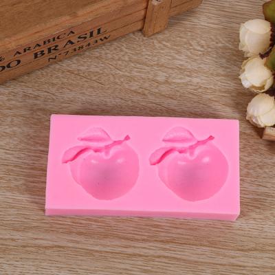 China Viable Peach Shape Silicone Mold for Chocolate Candy Jello Sugar Molds Cake Decorating Tools 3D Bakeware DIY for sale