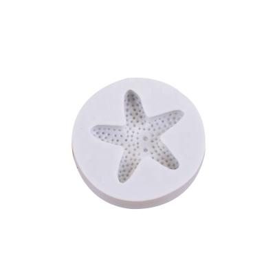 China Viable Ocean Series Starfish Silicone Mold DIY Fondant Mold for Jewelry Clay Mold Resin Sugar Craft Cake Decoration Epoxy for sale