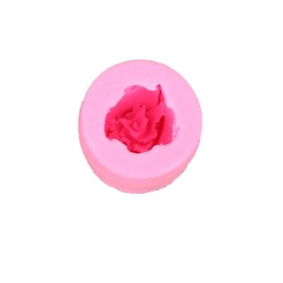 China Sustainable 3D Rose Fondant Silicone Mold Chocolate Candy Cake Decorating Molds Epoxy Resin Plaster Candle Molds for sale