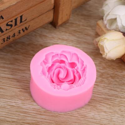 China Sustainable Rose Flower Silicone Mold Rose Fondant Molds Chocolate Sugarcraft Mold Fondant Cake Decorating Tools for sale